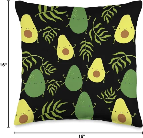 Vista 4 de Cute aguacates stuff for girls - Funny aguacate Lover Gifts Throw Pillow