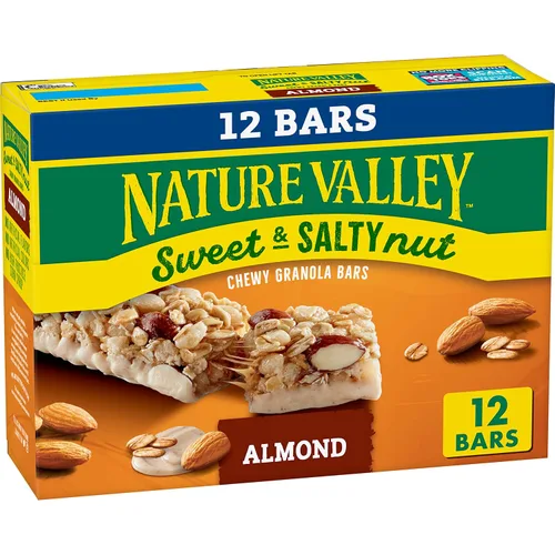 Vista 28 de Nature Valley Barras de granola de nueces dulces y saladas, maní, 15 barras, 18 onzas