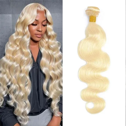 Vista 25 de Extensiones de cabello humano ondulado rubio 613 de 12 pulgadas, 100% sin procesar, grado 14A, cabello humano virgen brasileño sin procesar, 1
