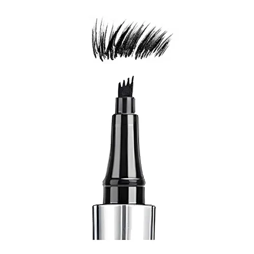 Vista 10 de Bolígrafo de cejas de 5 colores, microrelleno líquido natural para cejas, maquillaje para cejas (#1 marrón)
