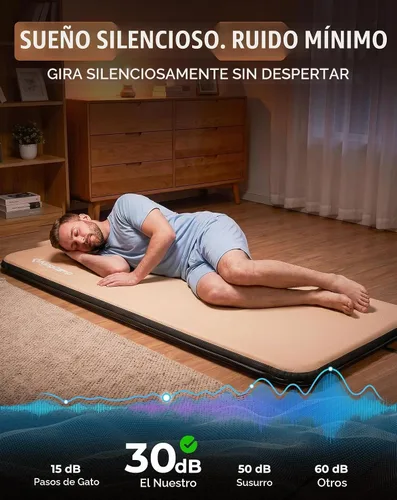Vista 7 de KingCamp FLEXIREST 5.0 - Colchoneta inflable para acampar, individual 29.9 in-Solo