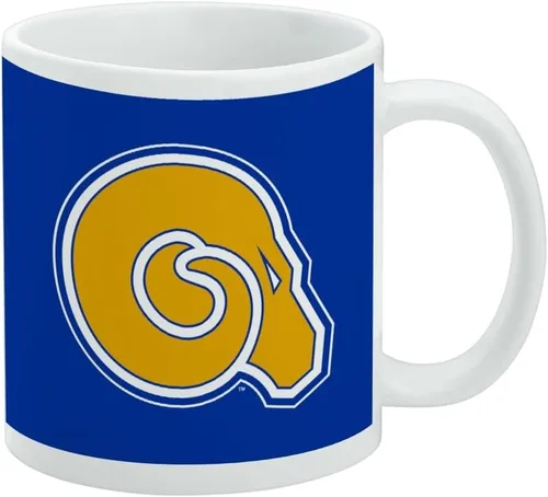 Vista 436 de Taza de cerámica con el logotipo principal de la Universidad Rider, taza de regalo novedosa para café, té y bebidas calientes, 11oz, blanca