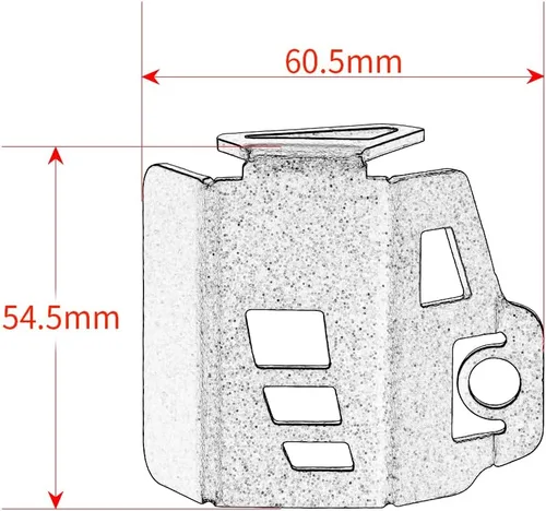 Vista 3 de Cubierta protectora de la tapa de aceite de la bomba del depósito del líquido de freno trasero de la motocicleta compatible con YAMAHA MT-09 Negro
