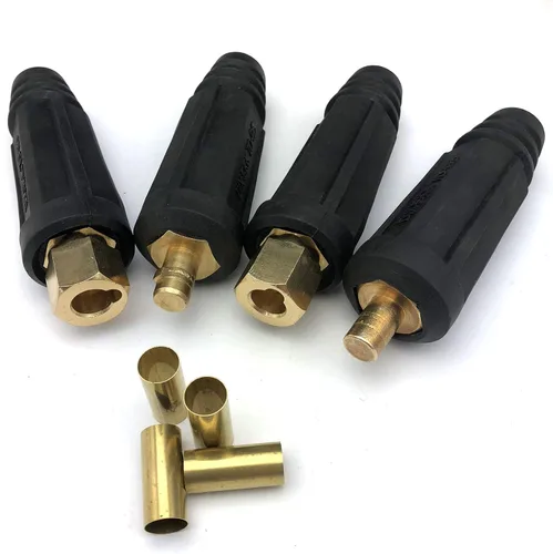 Vista 7 de KINGQ Junta de cable de soldadura Par de conectores rápidos Estilo DINSE 100Amp-200Amp (#6-#4) 16-25 SQ-MM 2-set