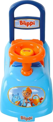 Vista 4 de Blippi NE Basic Ride-On by Dynacraft - Diseño divertido y colorido, perfecto para niños pequeños, resistente y duradero, fácil de montar, ideal