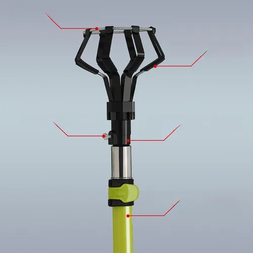 Vista 5 de HouseVibe Poste cambiador de bombillas extensible para techos altos