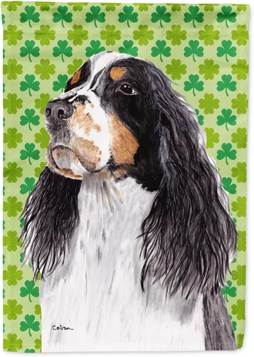 Vista 104 de Caroline's Treasures SS4442GF Affenpinscher Bandera de jardín con retrato de trébol del día de San Patricio para buzón, bandera decorativa