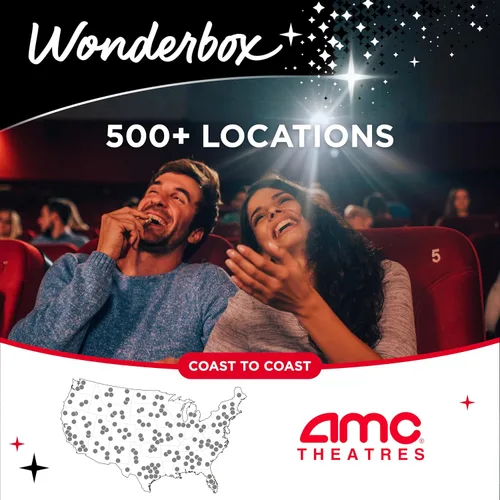 Vista 4 de Wonderbox - Regalo de noche de cine AMC - 12 entradas de película- Para 1