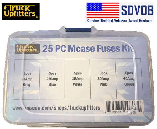 Vista 2 de Truck Upfitters Kit de fusibles de cartucho en forma de caja mini compatible con MCASE automotriz de 34 piezas para automóviles, camiones y SUV