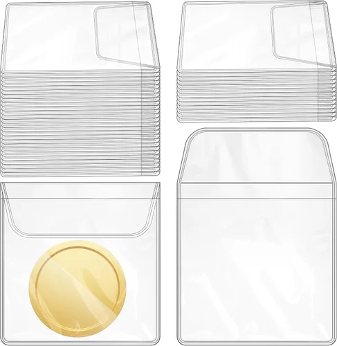 Vista 8 de Vmiapxo Paquete de 200 fundas para monedas para coleccionistas, 2.2 x 2 pulgadas, semicírculo