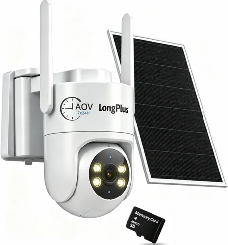 Vista 10 de LongPlus AOV WiFi Outdoor Security Camera, Dual Lens, 2K+2K