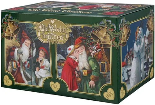 Vista 6 de Old World Christmas Adorno de prensa de café francés soplado de vidrio para árbol de Navidad, decoración navideña artesanal, colección de café