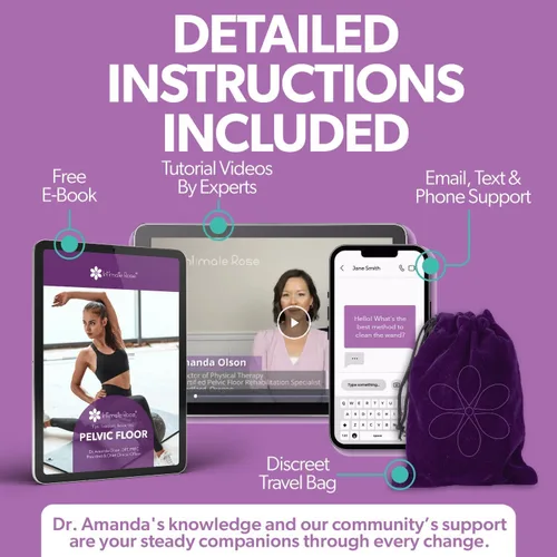 Vista 7 de Intimate Rose - Varita pélvica para puntos de activación y puntos sensibles, para músculos del suelo pélvico, hombres y mujeres, uso en terapia