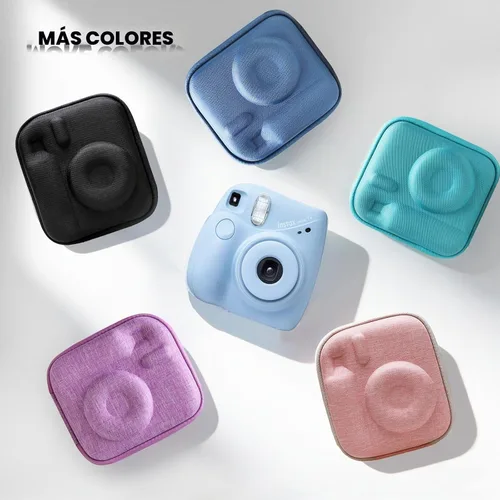 Vista 5 de XANAD - Funda para cámara Fujifilm Instax Mini 13/12/11/10/9/8/7/7+, color negro y gris