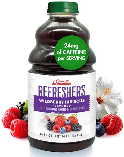 Vista 10 de Dr. Smoothie Refreshers Blood Orange Coconut Ginger – Hecho con jugo de fruta real – Concentrado de bebida, sin colores artificiales, estable