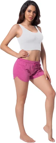 Vista 6 de Womens Sweat Shorts High Waisted Athletic Dolphin Shorts Comfy Lounge Running Shorts Gym Shorts with Drawstring