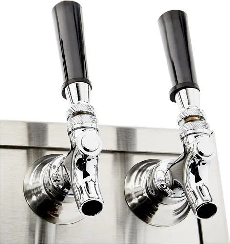 Vista 2 de CTT4-186 4 Torre de Kegerator T de cerveza de barril de producto, cuerpo de acero inoxidable