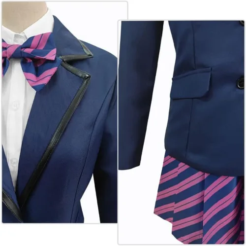 Vista 5 de Anime Komi Can't Communicate Cosplay Shouko Komi Najimi Osana Cosplay Traje de escuela secundaria marinero uniforme azul marino