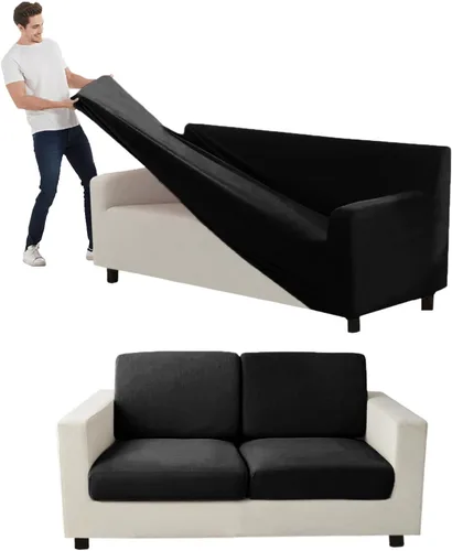 Vista 121 de Funda para Sofá de Terciopelo, Fundas Elásticas para Sofá para Funda Principal Separada/Respaldos y Cojines de Asiento, Funda para Sofá, para Fundas