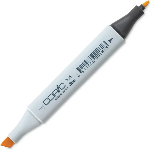 Vista 23 de Copic Marcador de alcohol clásico, de doble punta, Y08-Copic, amarillo ácido