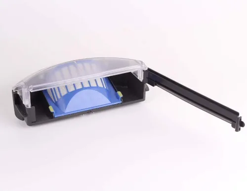 Vista 3 de Filtro Hepa AeroVac - Contenedor de basura compatible con Irobot Roomba 500 600 Series 527 595 620 675 692 694 caja de recolección, caja de filtro