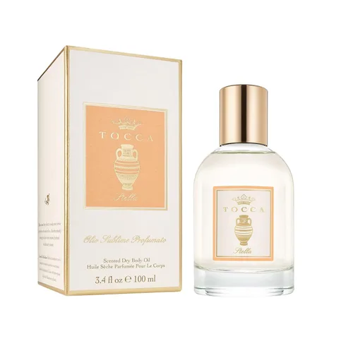 Vista 8 de Tocca Cleopatra Aceite corporal seco perfumado, 3.4 onzas líquidas Olio Sublime Profumato - Fragancia corporal con pomelo, jazmín y almizcle