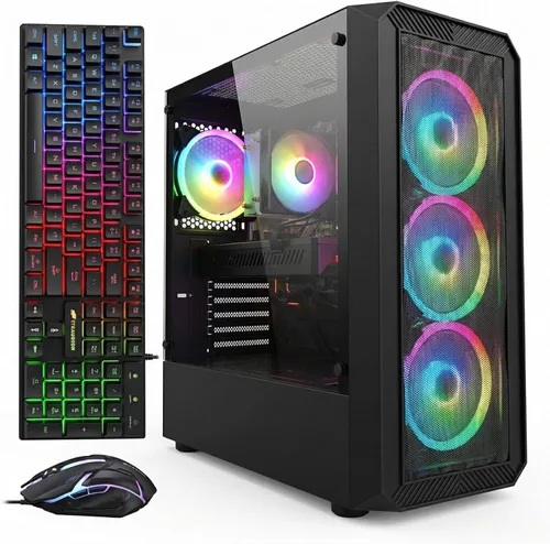 Vista 9 de Escritorio para PC para juegos STGAubron, R5 5500, RTX 2060S 8G, 16G DDR4