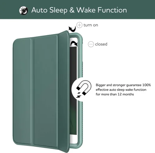 Vista 7 de SURITCH Funda para iPad mini 4/iPad mini 5, [Protector de pantalla integrado] [Soporte para lápiz] Funda protectora de cuerpo completo con función