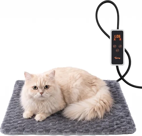 Vista 12 de Toozey Almohadilla térmica para mascotas, alfombra térmica para mascotas Gris