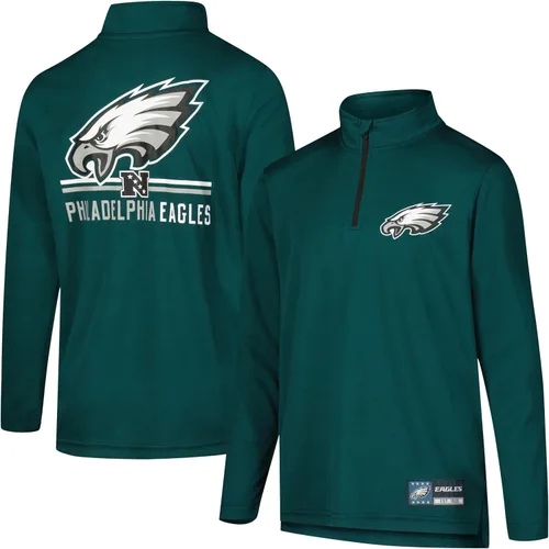 Vista 43 de Ultra Game - Camiseta juvenil NFL oficial con cremallera de un cuarto y manga larga súper suave
