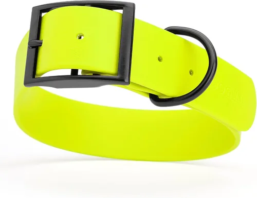 Vista 95 de Dogline Biothane - Collar impermeable para perro con hebilla de liberación rápida, resistente cincha de nailon recubierta con resistente y a prueba