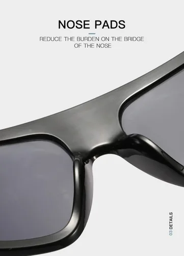 Vista 8 de W&Y YING Gafas de sol cuadradas de gran tamaño para mujer, para hombre, a la moda, planas, sombras