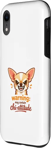 Vista 2 de Chihuahua Attitude Warning - Carcasa para iPhone XR