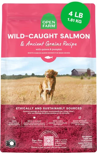 Vista 20 de Open Farm - Alimento seco para perros con cerdo y granos ancestrales, receta de cerdo criado de forma humanitaria con granos sanos, sin saborizantes