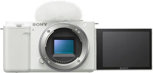 Vista 5 de Sony ZV-E10 APS-C - Cámara de vlogging con lente intercambiable sin espejo, color blanco, paquete ACCVC1 Kit de accesorios para vlogger