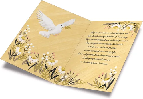 Vista 2 de Prime Greetings Tarjetas de condolencias religiosas, fabricadas en Estados Unidos, ecológicas, tarjetas gruesas con sobre de primera calidad de 5 x