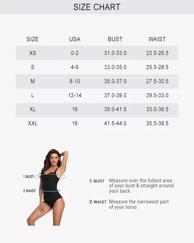 Vista 6 de Yonique Top tankini para mujer, con control de abdomen, con volantes, cuello en V, sin parte inferior