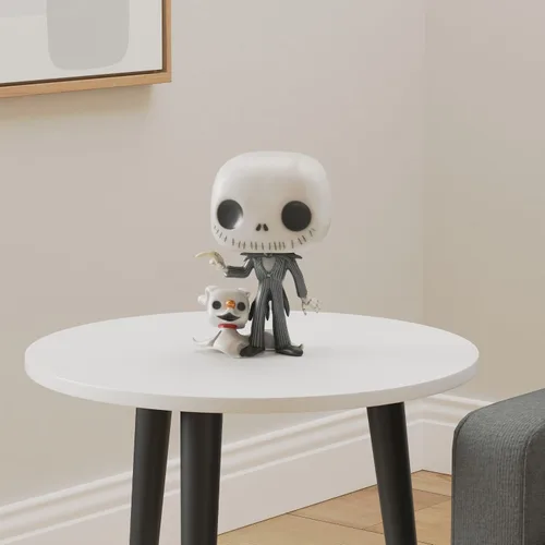 Vista 2 de Funko Pop! Disney: La pesadilla antes de Navidad - Jack Skellington de 10 pulgadas con cero