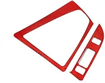 Vista 2 de YIWANG Consola central de coche de fibra de carbono real, marco de cambio de marchas, 2 piezas para BMW M3 M4 F80 F82 F83 2014-2018 conducción a