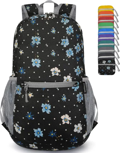 Vista 13 de ZOMAKE Mochila ligera y plegable, pequeña mochila de viaje
