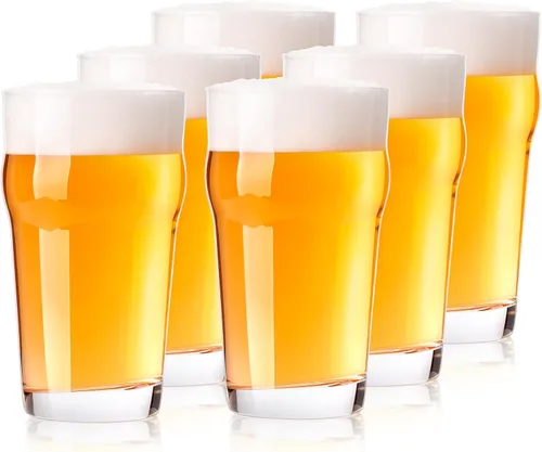 Vista 9 de Paquete de 6 vasos de cerveza Pilsner de 16 onzas, cristalería de bar