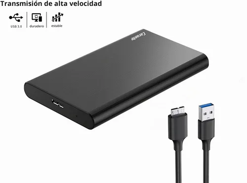 Vista 2 de Disco duro externo portátil ultradelgado de 320 GB, USB 3.0, almacenamiento HDD compatible con PC, computadora de escritorio, laptop, MacBook