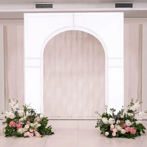 Vista 12 de Efavormart - Funda de arco de boda de elastano negro para soporte de arco de triunfo, cubierta elástica para telón de fondo con marco de globos, 7