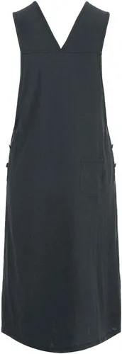 Vista 3 de BFONE - Vestido de pana para mujer con bolsillos en la rodilla con tirantes