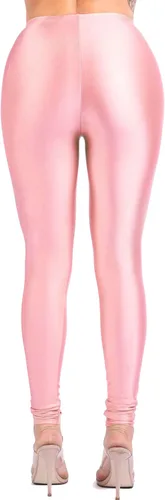 Vista 6 de TOO HOT FASHIONS Leggings elásticos para mujer, elásticos, ajustados, brillantes, neón, activos, para yoga, pilates, club, fiesta, tiro alto