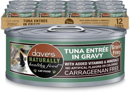 Vista 19 de Dave's Pet Food Grain Free Wet Cat Food (Minced Chicken in Gravy), Naturally Healthy Canned, Added Vitamins & Minerals, Wheat, Gluten & GMO-Free