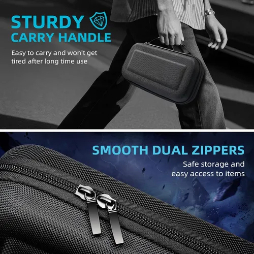 Vista 7 de TiMOVO Carrying Case for Nintendo Switch 2 (2025), Large Capacity Protective Hard Shell Portable Travel Case Pouch for Switch 2, with 10 Game Card