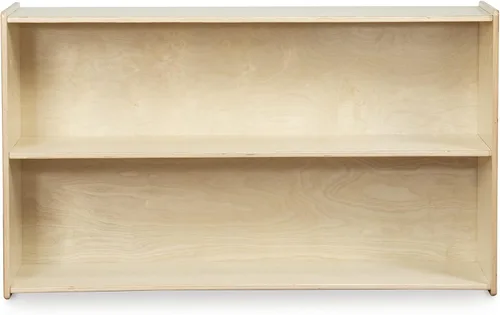 Vista 5 de Contender Estantes de guardería para niños, estantería con 2 estantes para almacenamiento, muebles de madera para niños pequeños, niños, Montessori
