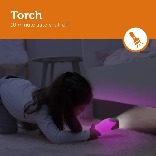 Vista 4 de Zazu Kids Luz nocturna antorcha linterna jirafa juguete - Niños LED inalámbrico rosa lámpara, luz de noche, múltiples opciones de color, apagado