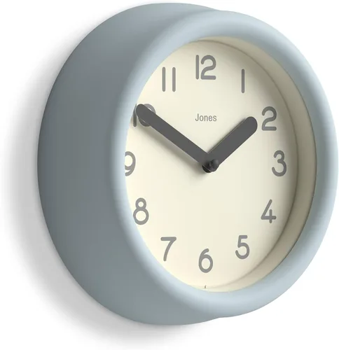 Vista 11 de JONES CLOCKS® Reloj de pared Fuze Reloj redondo pequeño Beige Diseño moderno juguetón con presencia escultórica suave Ideal para cocinas